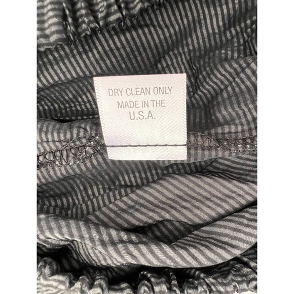 Krista Larson Striped Elastic Waist Cargo Pants Silk Womens One Size Lagenlook - Picture 5 of 10